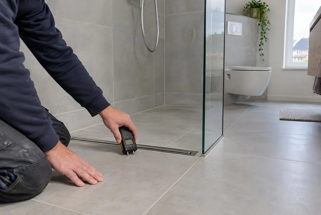 Lekdetectie Naaldwijk – badkamer in een nieuwbouwwoning