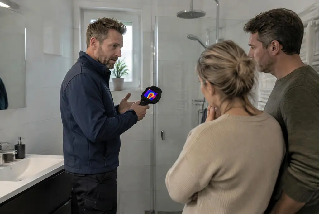 Lekdetectie Naaldwijk – specialist legt bevindingen uit aan bewoner